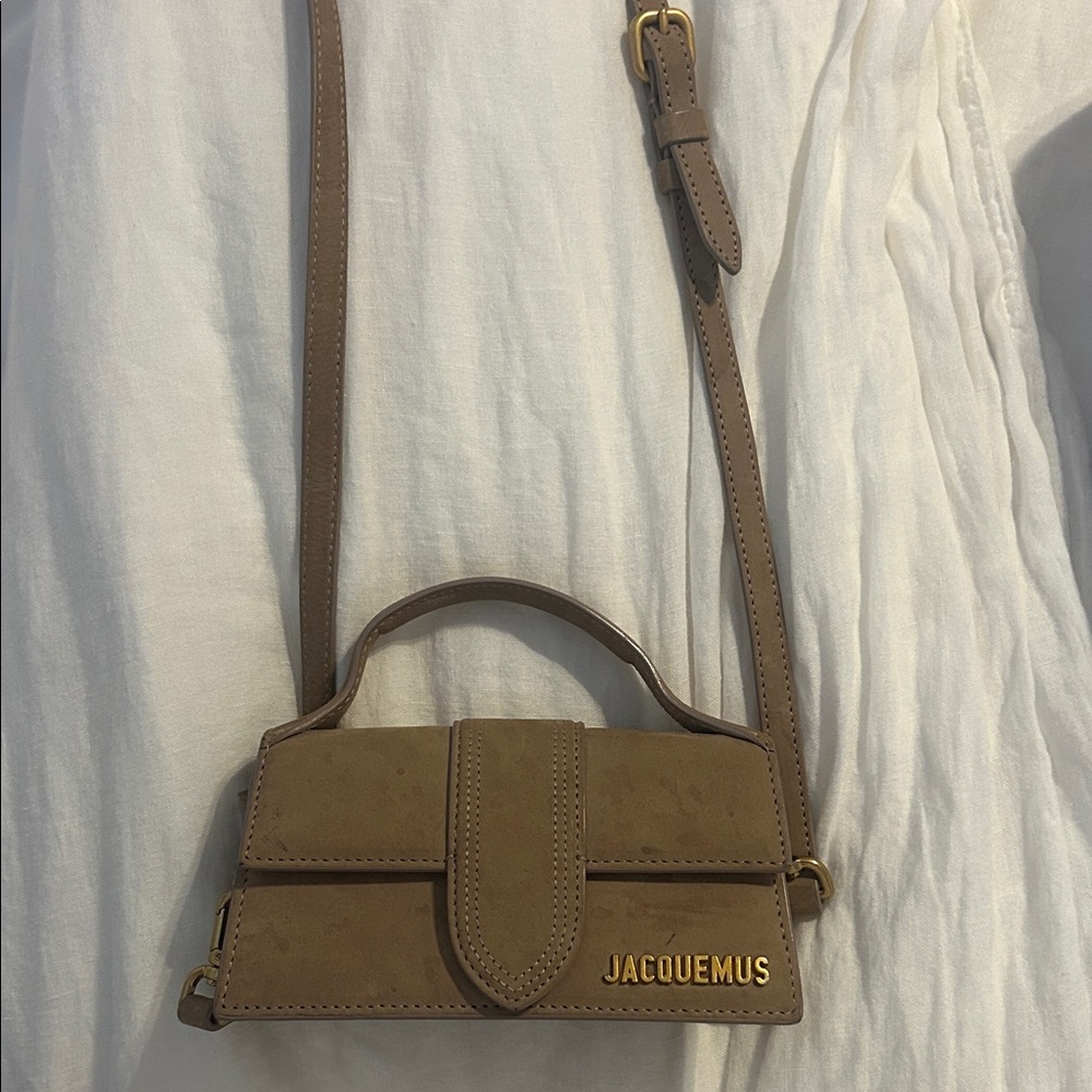 Jacquemus Brown Mini Bag with Gold Logo
